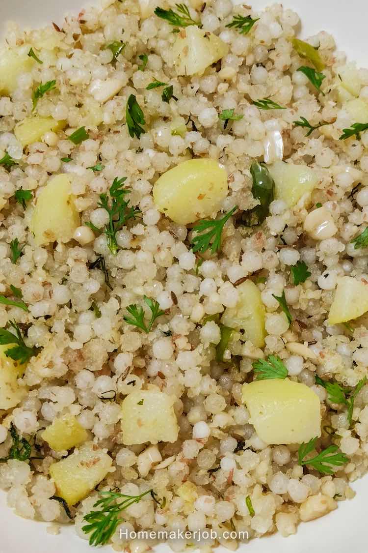 Photo of ready Sabudana (Sago Pearls) Khichadi recipe by homemakerjob